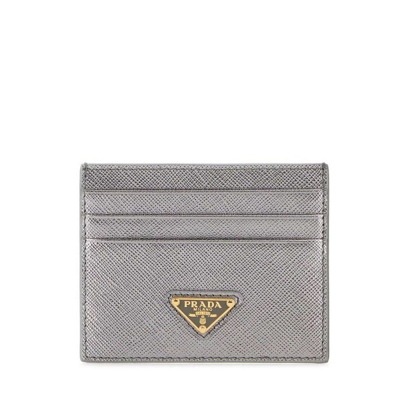 Saffiano Triangle Card Wallet